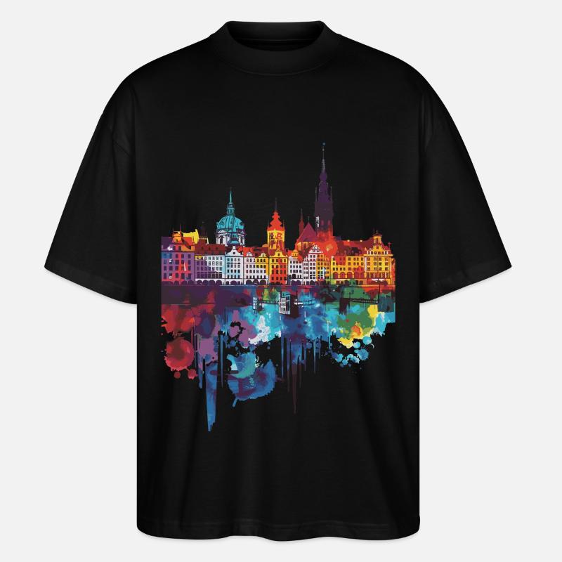 Wroclaw - T-shirt bio Blaster 2.0 coupe oversize Stanley/Stella Unisexe - noir