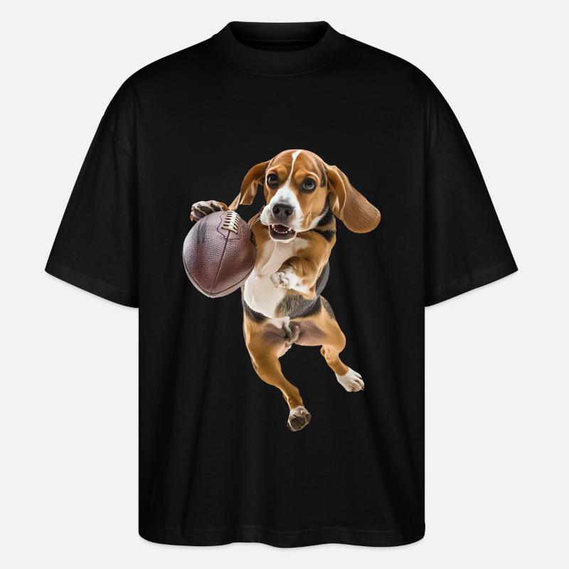 Beagle - T-shirt bio Blaster 2.0 coupe oversize Stanley/Stella Unisexe - noir