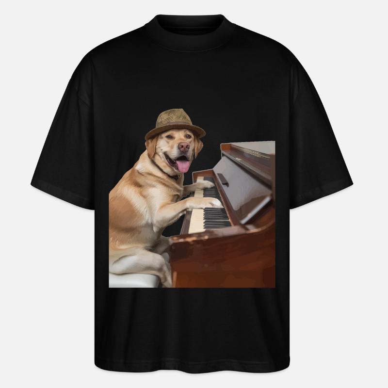 Labrador Retriever - Stanley/Stella Oversized Unisex Bio T-Shirt Blaster 2.0 - Schwarz
