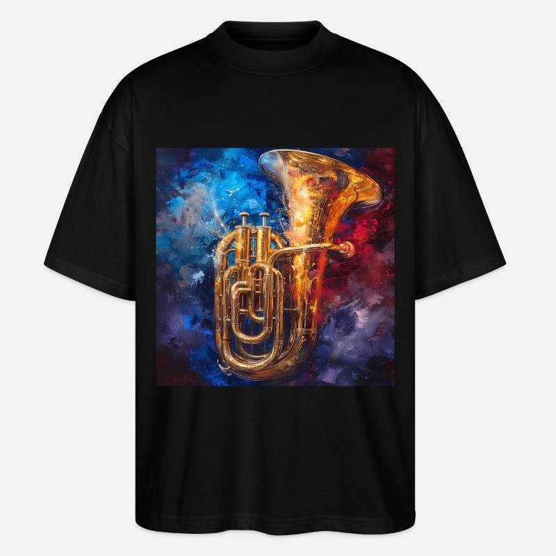 Tuba - Stanley/Stella Oversized Unisex Bio T-Shirt Blaster 2.0 - Schwarz