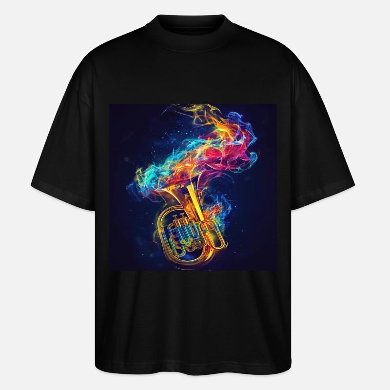 Tuba - Stanley/Stella Oversized Unisex Bio T-Shirt Blaster 2.0 - Schwarz
