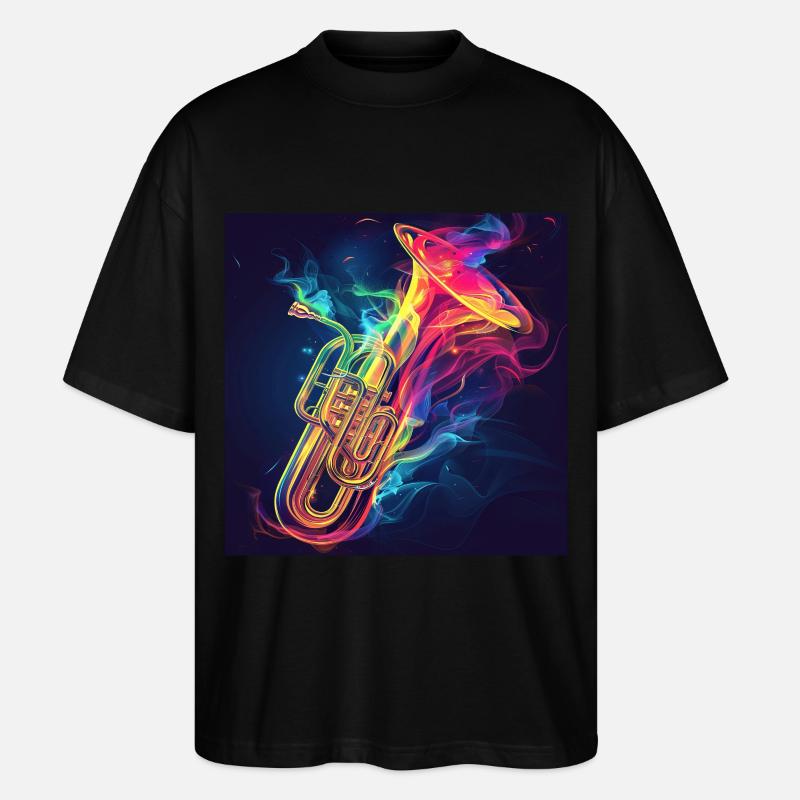 Tuba - Stanley/Stella Oversized Unisex Bio T-Shirt Blaster 2.0 - Schwarz