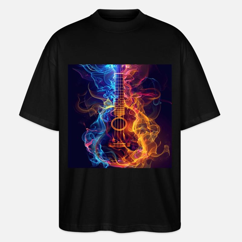 Ukulele - Stanley/Stella Oversized Unisex Bio T-Shirt Blaster 2.0 - Schwarz