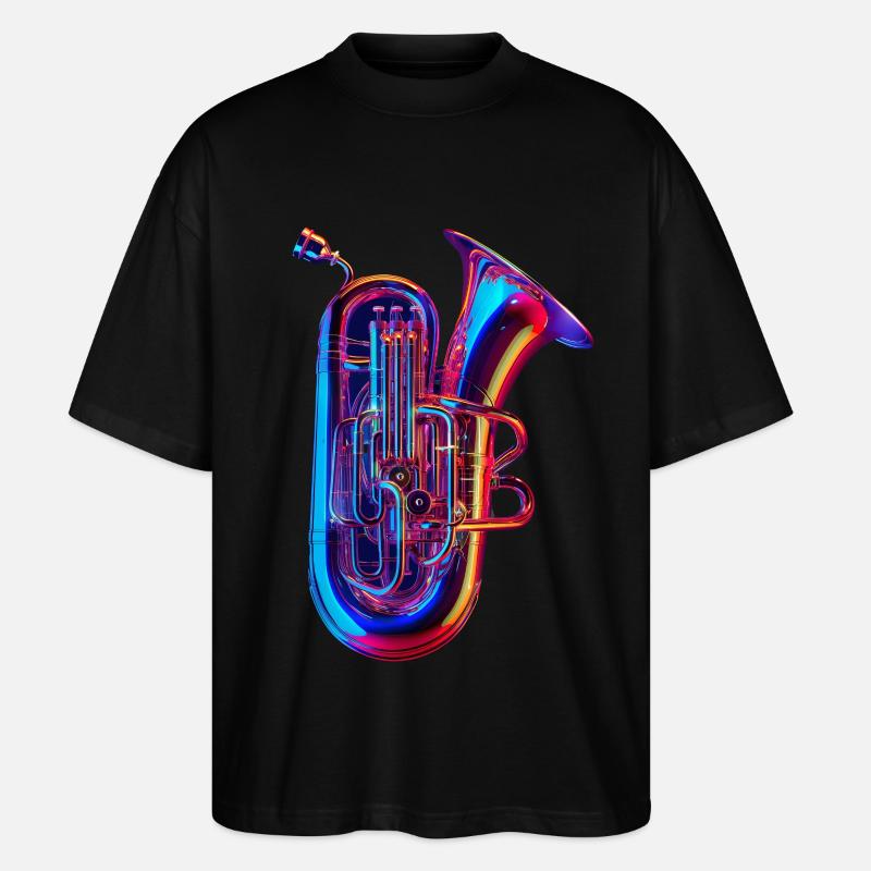 Tuba - Stanley/Stella Oversized Unisex Bio T-Shirt Blaster 2.0 - Schwarz