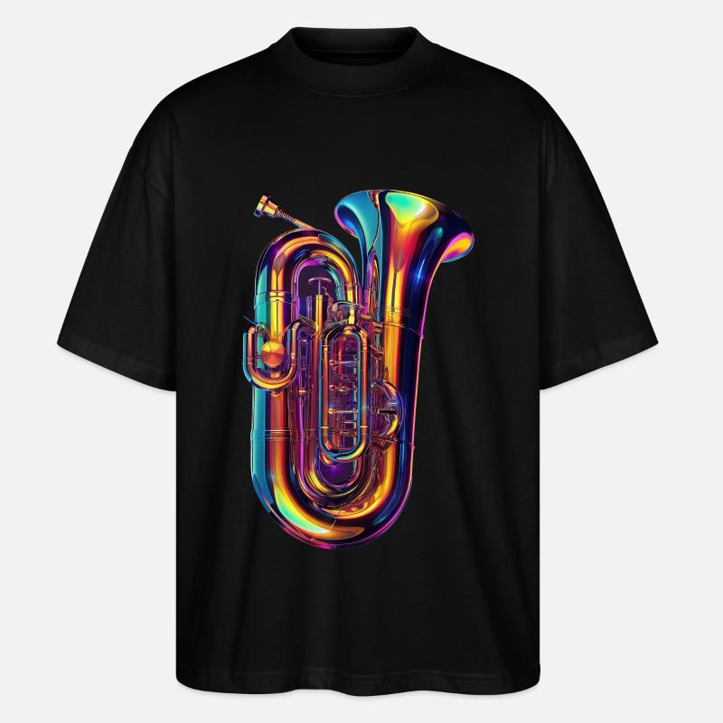 Tuba - Stanley/Stella Oversized Unisex Bio T-Shirt Blaster 2.0 - Schwarz