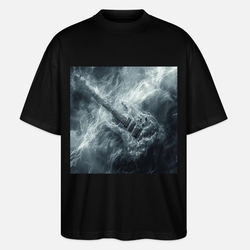 Gitarre - Stanley/Stella Oversized Unisex Bio T-Shirt Blaster 2.0 - Schwarz