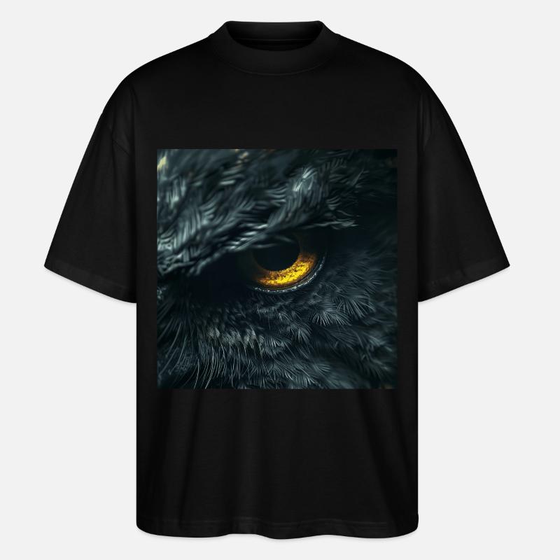 Eulenauge - Stanley/Stella Oversized Unisex Bio T-Shirt Blaster 2.0 - Schwarz