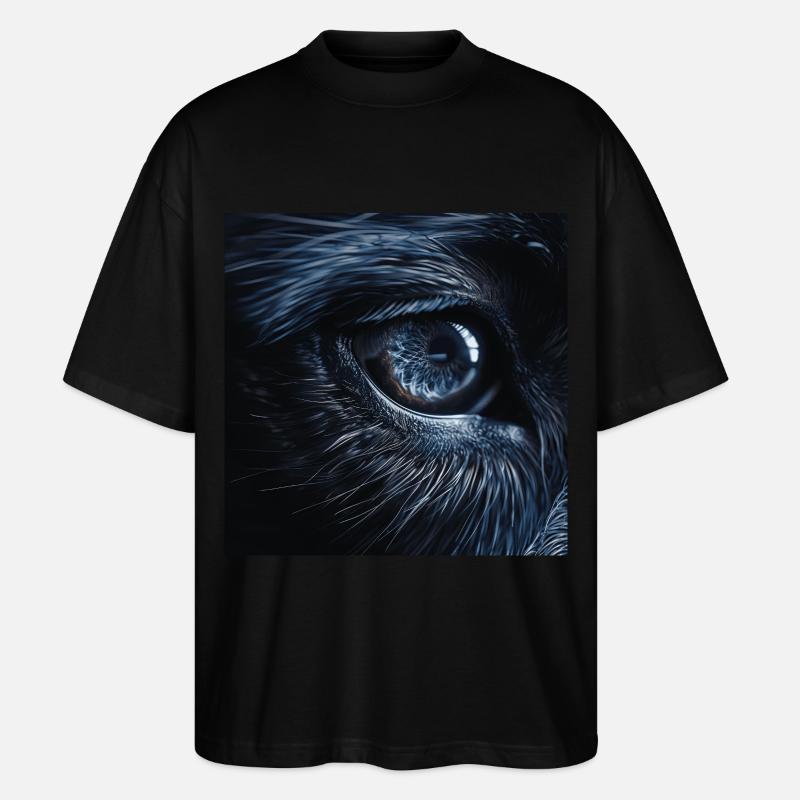 Wolfsauge - Stanley/Stella Oversized Unisex Bio T-Shirt Blaster 2.0 - Schwarz