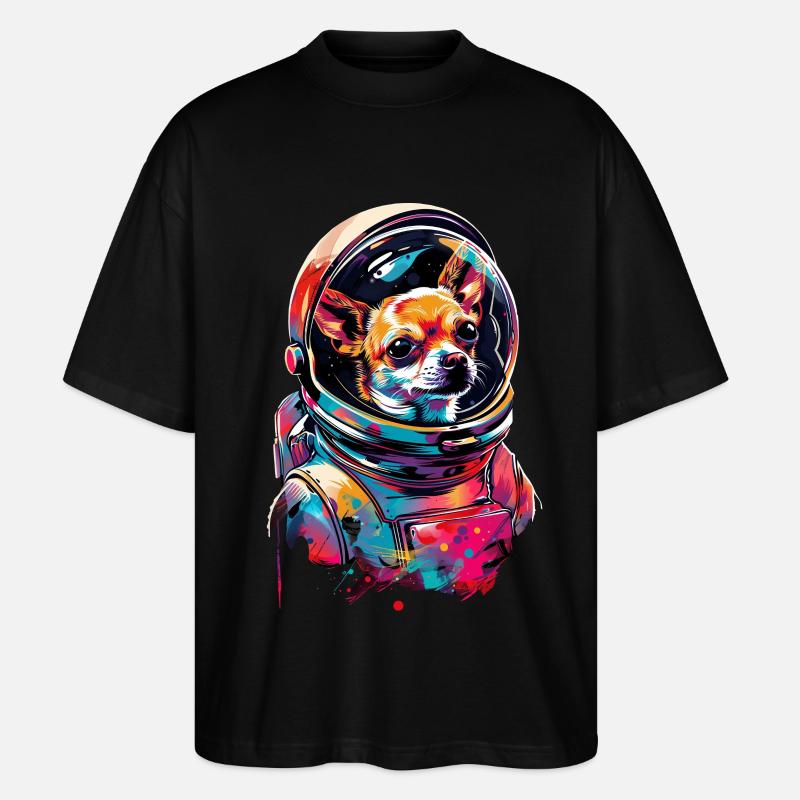 Chihuahua - Stanley/Stella Oversized Unisex Bio T-Shirt Blaster 2.0 - Schwarz