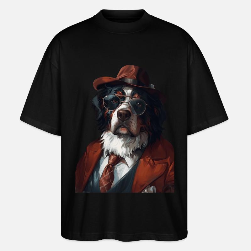 Berner Sennenhund - Stanley/Stella Oversized Unisex Bio T-Shirt Blaster 2.0 - Schwarz
