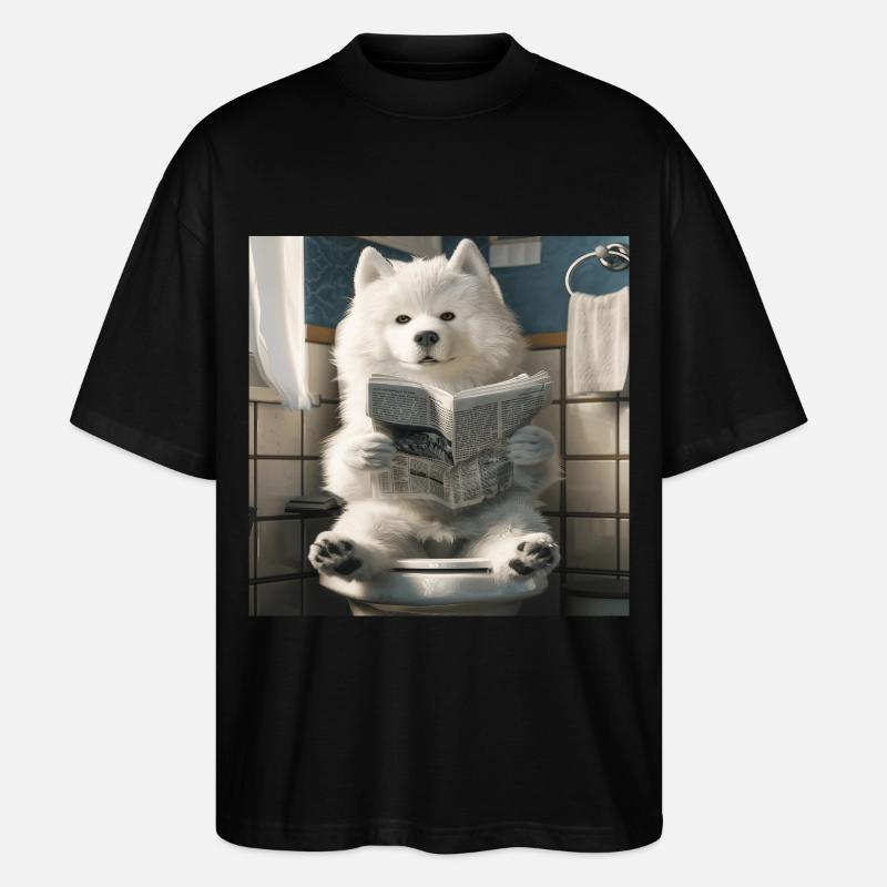 Samojede - Stanley/Stella Oversized Unisex Bio T-Shirt Blaster 2.0 - Schwarz