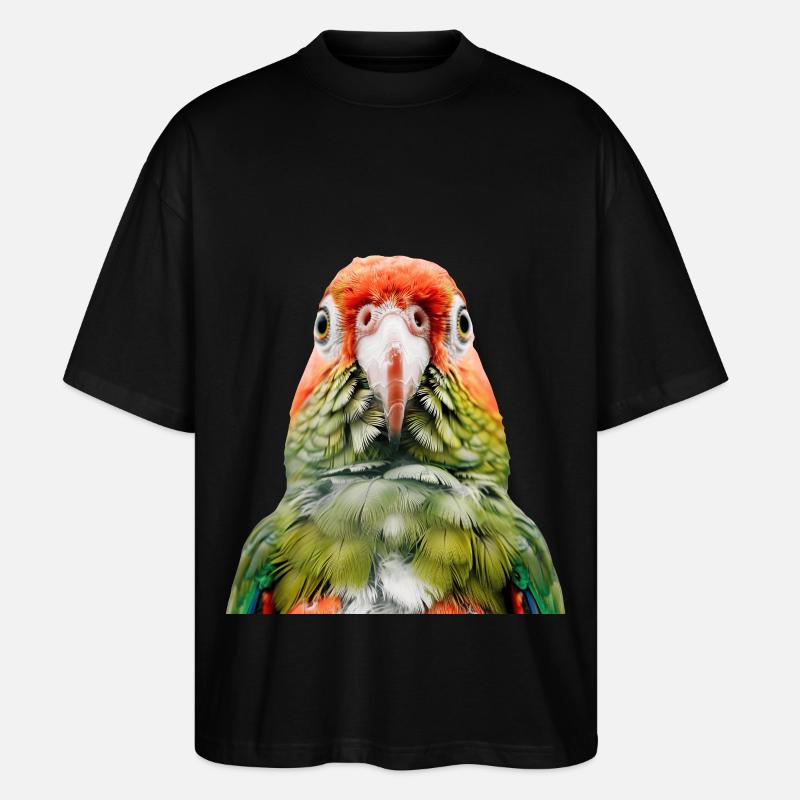 Sittiche - Stanley/Stella Oversized Unisex Bio T-Shirt Blaster 2.0 - Schwarz
