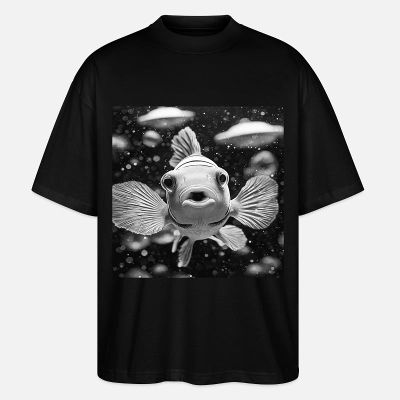 Clownfisch - Stanley/Stella Oversized Unisex Bio T-Shirt Blaster 2.0 - Schwarz