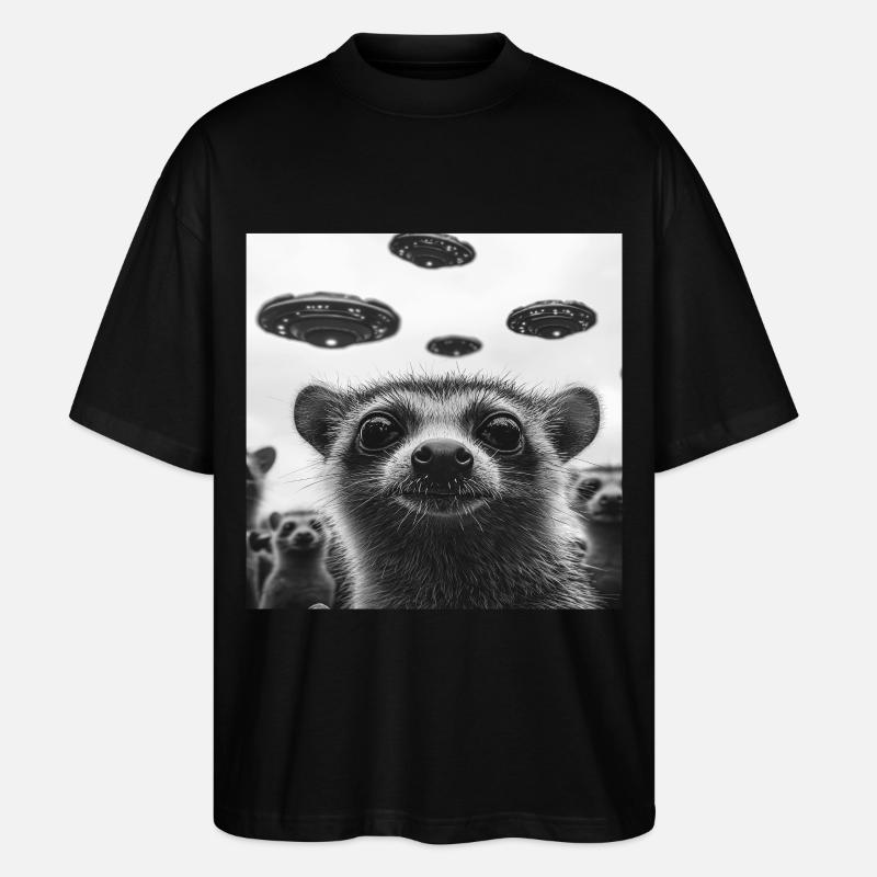 Nasenbär - Stanley/Stella Oversized Unisex Bio T-Shirt Blaster 2.0 - Schwarz