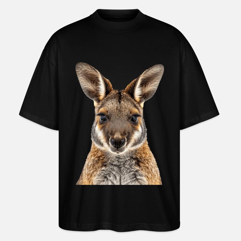 Wallaby - Stanley/Stella Oversized Unisex Bio T-Shirt Blaster 2.0 - Schwarz