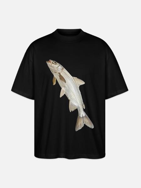 Tarpon - Stanley/Stella Oversized Unisex Bio T-Shirt Blaster 2.0 - Schwarz