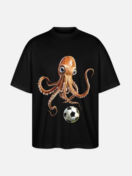 Tintenfisch - Stanley/Stella Oversized Unisex Bio T-Shirt Blaster 2.0 - Schwarz