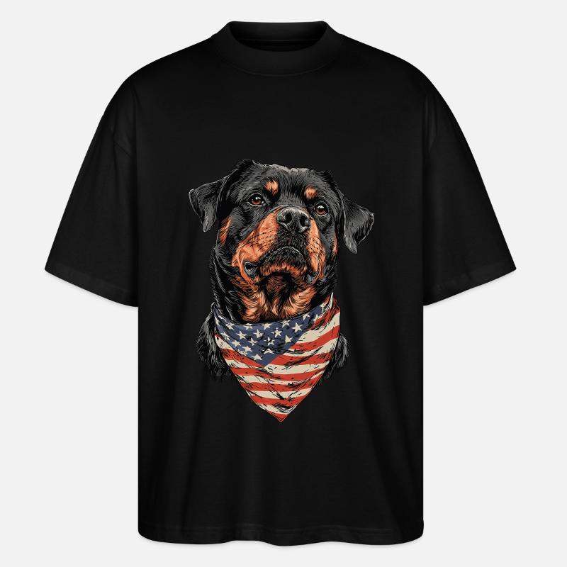 Rottweiler - Stanley/Stella Oversized Unisex Bio T-Shirt Blaster 2.0 - Schwarz
