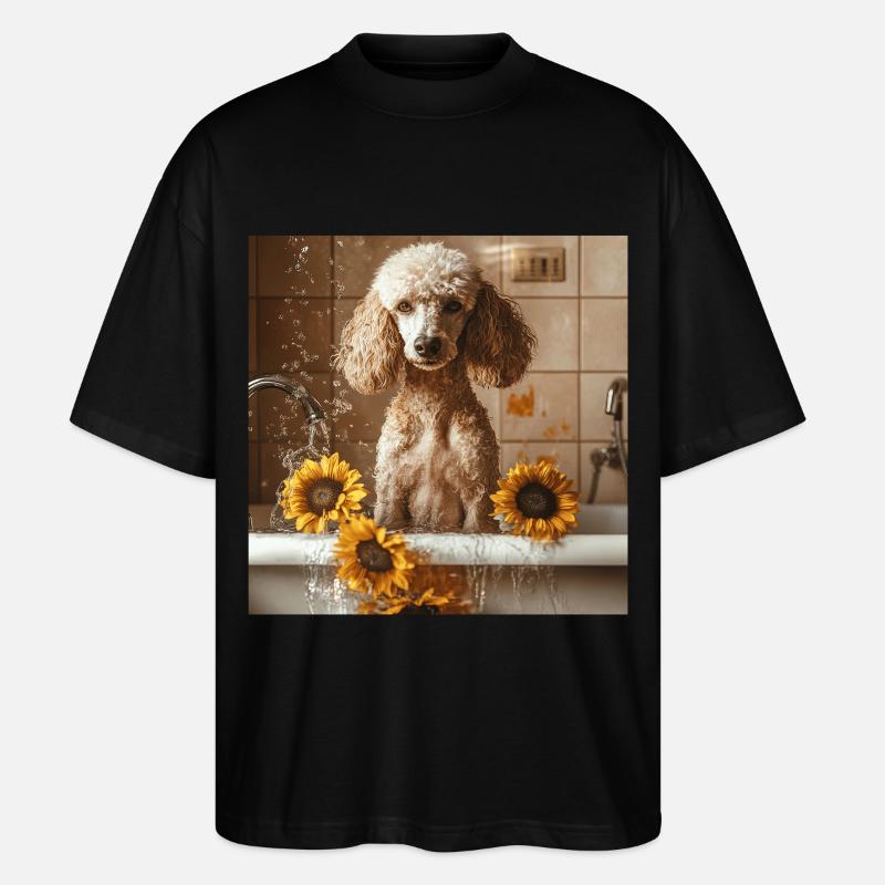 Pudel - Stanley/Stella Oversized Unisex Bio T-Shirt Blaster 2.0 - Schwarz