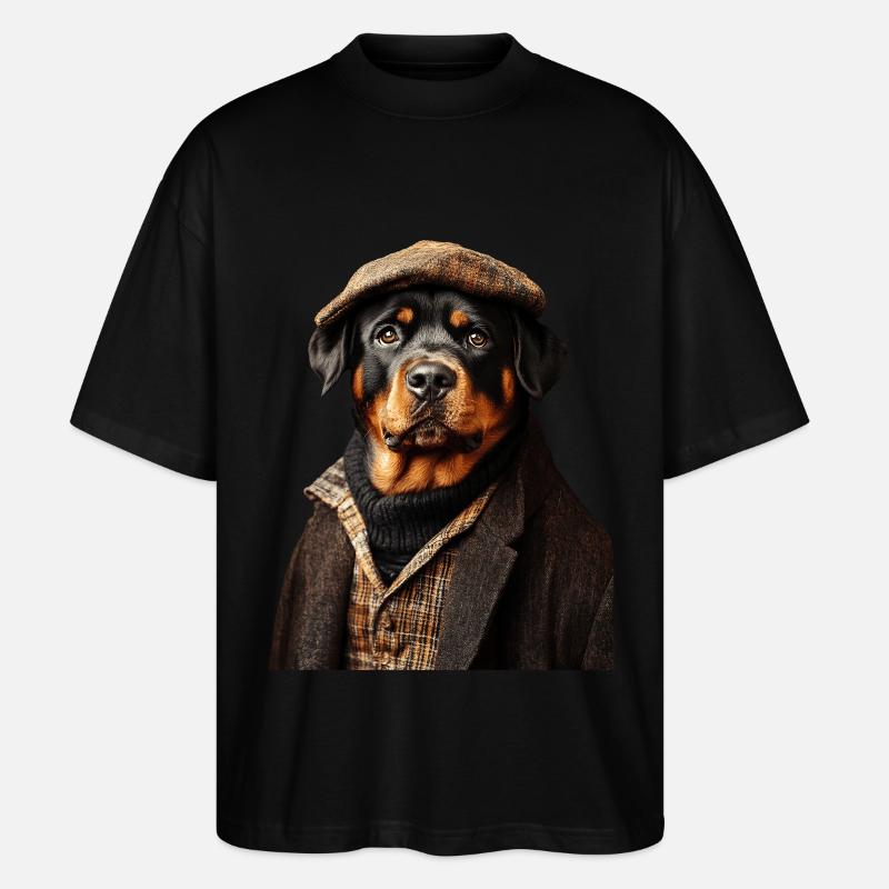 Rottweiler - Stanley/Stella Oversized Unisex Bio T-Shirt Blaster 2.0 - Schwarz
