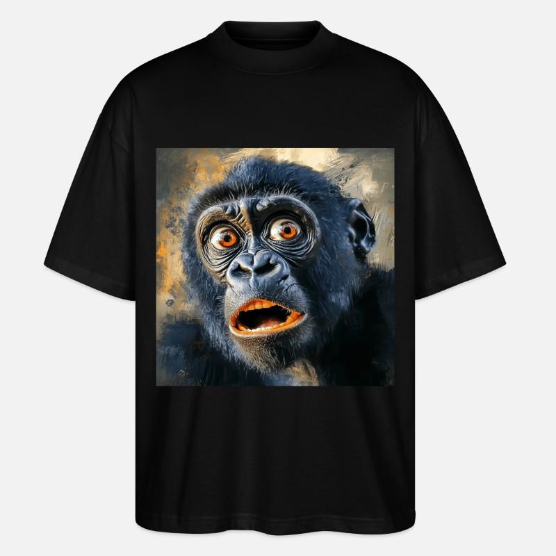 Gorilla - Stanley/Stella Oversized Unisex Bio T-Shirt Blaster 2.0 - Schwarz