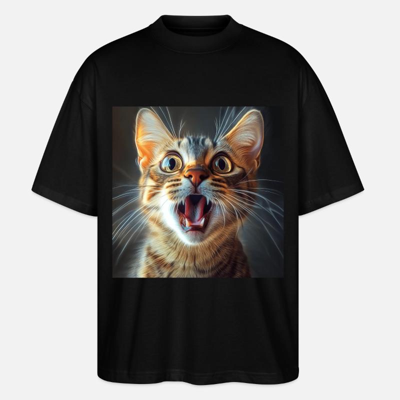 Bengalen - Stanley/Stella Oversized Unisex Bio T-Shirt Blaster 2.0 - Schwarz