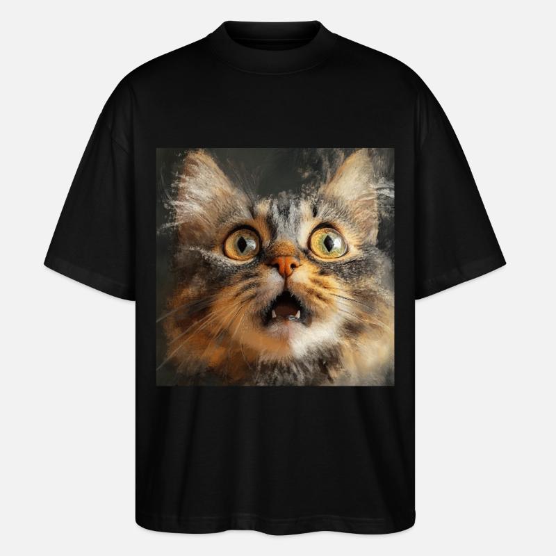 Maine Coon - Stanley/Stella Oversized Unisex Bio T-Shirt Blaster 2.0 - Schwarz
