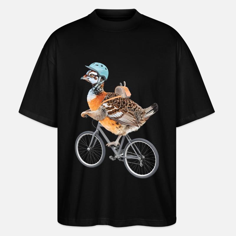 Auerhahn - Stanley/Stella Oversized Unisex Bio T-Shirt Blaster 2.0 - Schwarz
