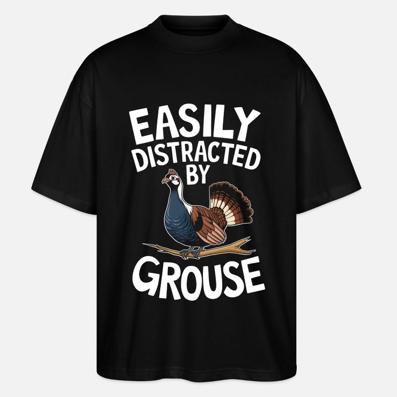 Auerhahn - Stanley/Stella Oversized Unisex Bio T-Shirt Blaster 2.0 - Schwarz
