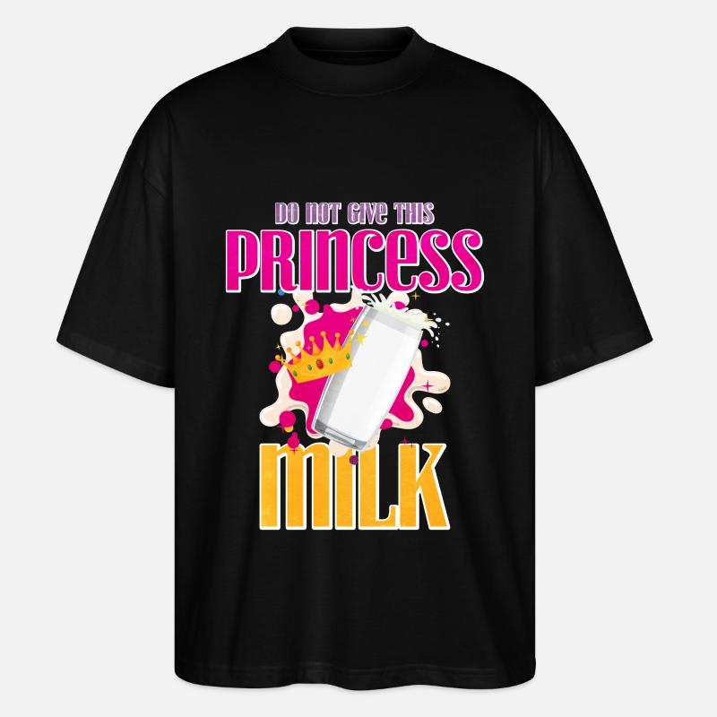 Milch - Stanley/Stella Oversized Unisex Bio T-Shirt Blaster 2.0 - Schwarz