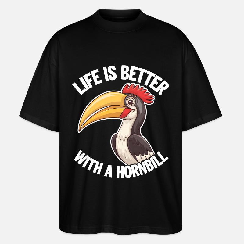 Nashornvogel - Stanley/Stella Oversized Unisex Bio T-Shirt Blaster 2.0 - Schwarz