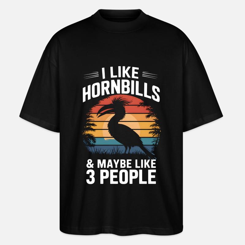 Nashornvogel - Stanley/Stella Oversized Unisex Bio T-Shirt Blaster 2.0 - Schwarz