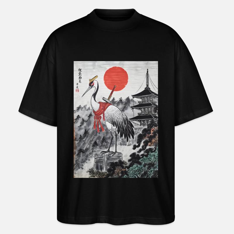 Samurai - Stanley/Stella Oversized Unisex Bio T-Shirt Blaster 2.0 - Schwarz