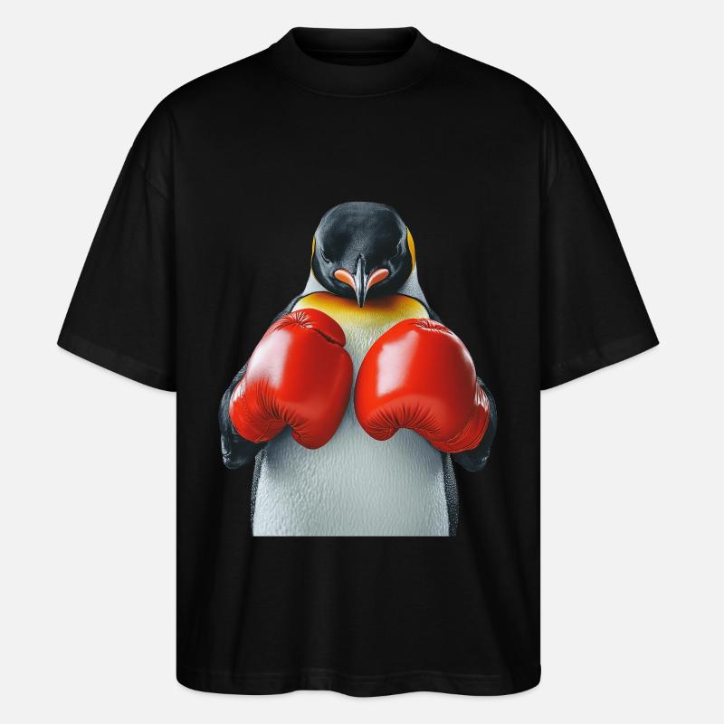Pinguin - Stanley/Stella Oversized Unisex Bio T-Shirt Blaster 2.0 - Schwarz