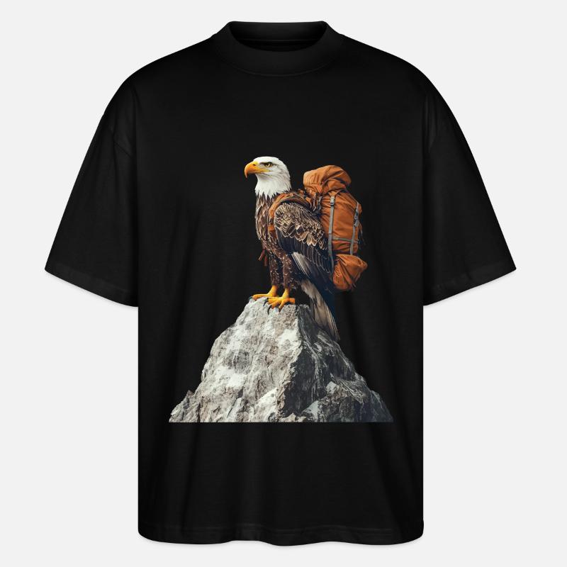 Adler - Stanley/Stella Oversized Unisex Bio T-Shirt Blaster 2.0 - Schwarz