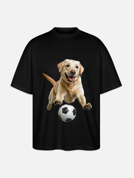 Labrador Retriever - Stanley/Stella Oversized Unisex Bio T-Shirt Blaster 2.0 - Schwarz