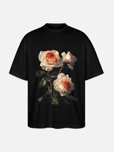 Rose - Stanley/Stella Oversized Unisex Bio T-Shirt Blaster 2.0 - Schwarz
