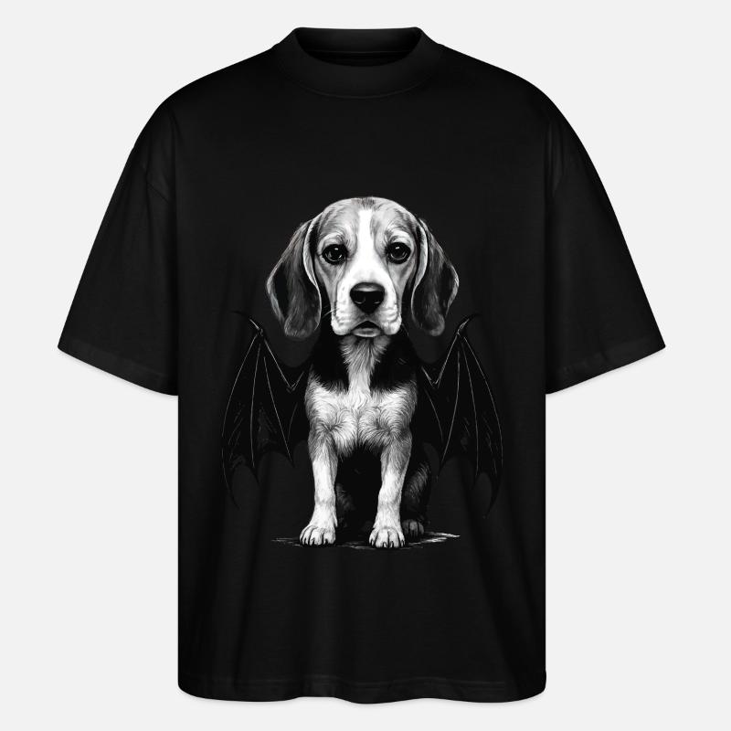 Beagle - Stanley/Stella Oversized Unisex Bio T-Shirt Blaster 2.0 - Schwarz