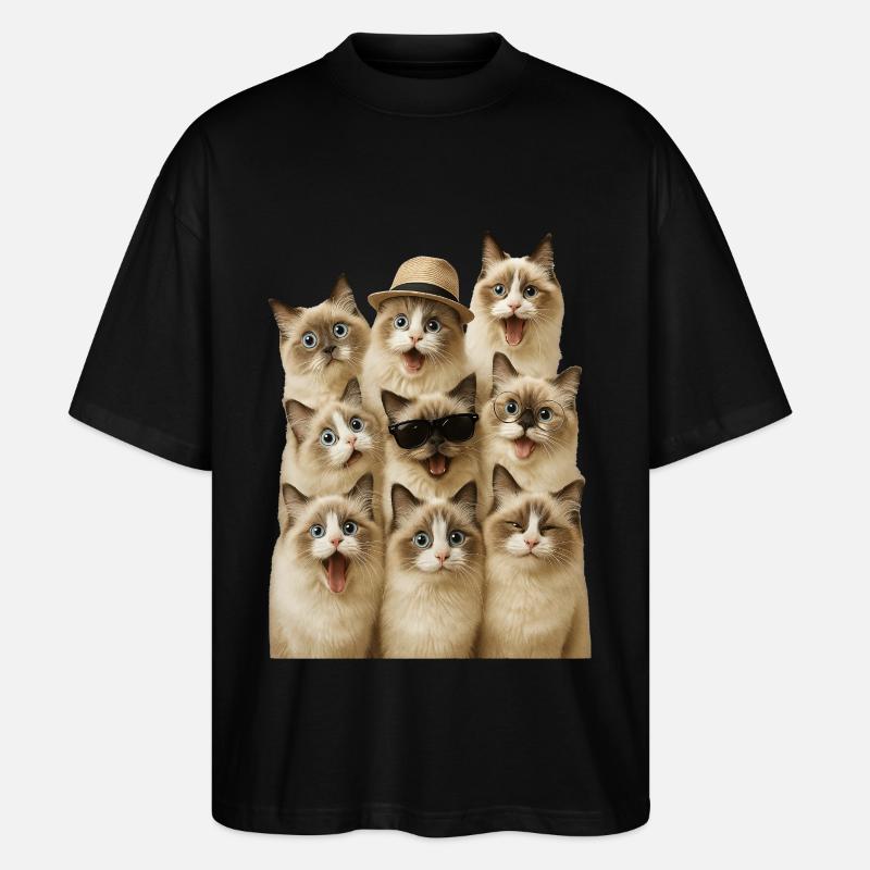 Ragdoll - Stanley/Stella Oversized Unisex Bio T-Shirt Blaster 2.0 - Schwarz
