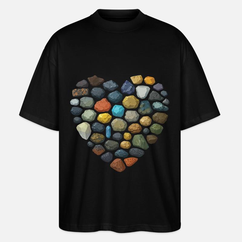 Geology Rock - Stanley/Stella Oversized Unisex Bio T-Shirt Blaster 2.0 - Schwarz
