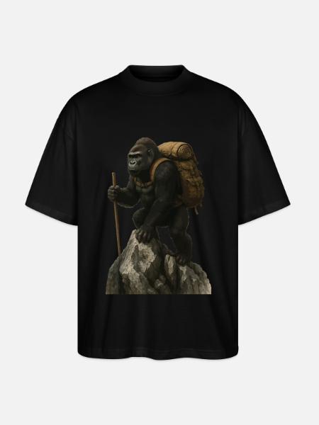 Gorilla Hiking - Stanley/Stella Oversized Unisex Organic T-shirt Blaster 2.0 - black