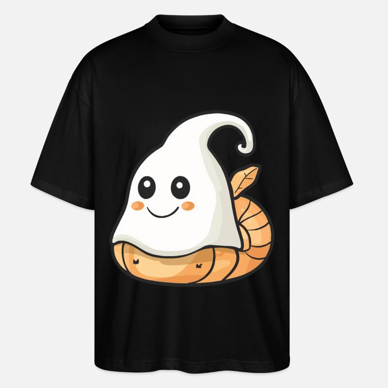 Schnecke Halloween Comic Geist - Stanley/Stella Oversized Unisex Bio T-Shirt Blaster 2.0 - Schwarz
