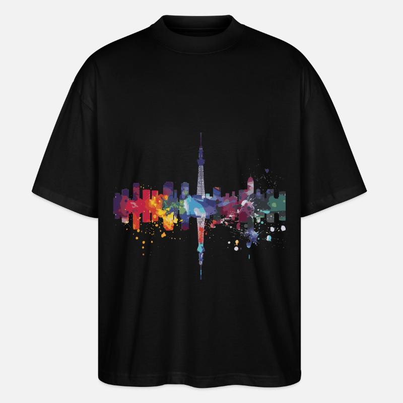 Sendai - T-shirt bio Blaster 2.0 coupe oversize Stanley/Stella Unisexe - noir