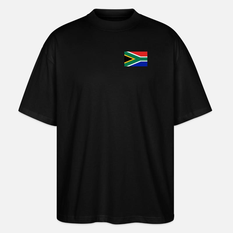 Südafrika Flagge - Stanley/Stella Oversized Unisex Bio T-Shirt Blaster 2.0 - Schwarz