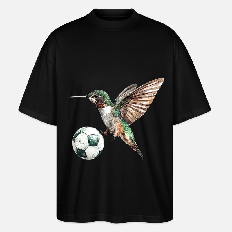 Kolibri - Stanley/Stella Oversized Unisex Bio T-Shirt Blaster 2.0 - Schwarz