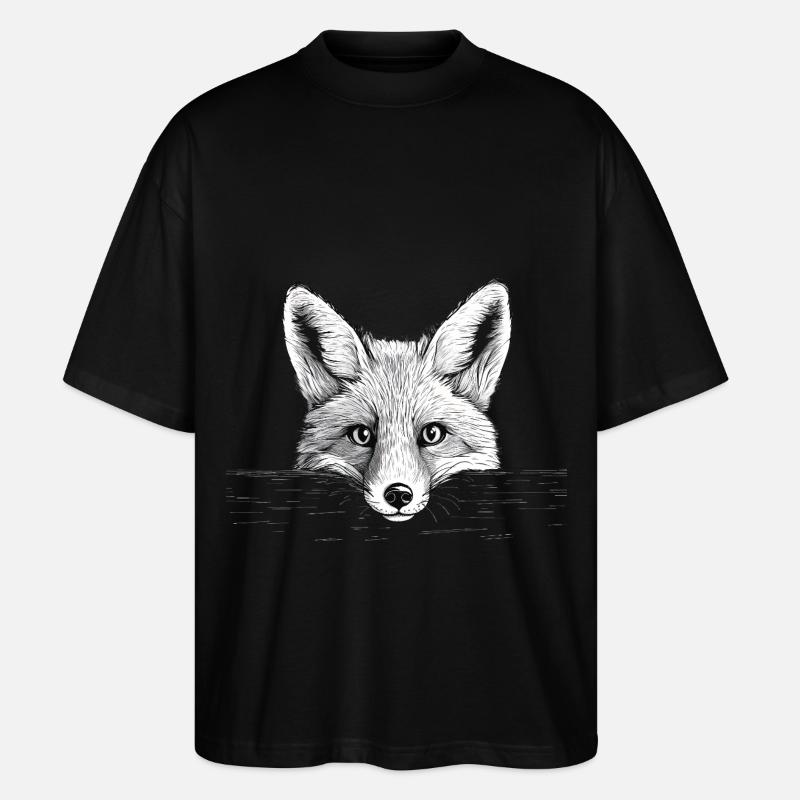 Fuchs - Stanley/Stella Oversized Unisex Bio T-Shirt Blaster 2.0 - Schwarz