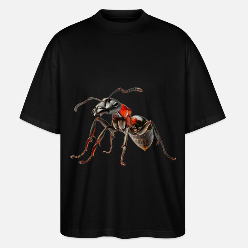 Fourmi - T-shirt bio Blaster 2.0 coupe oversize Stanley/Stella Unisexe - noir