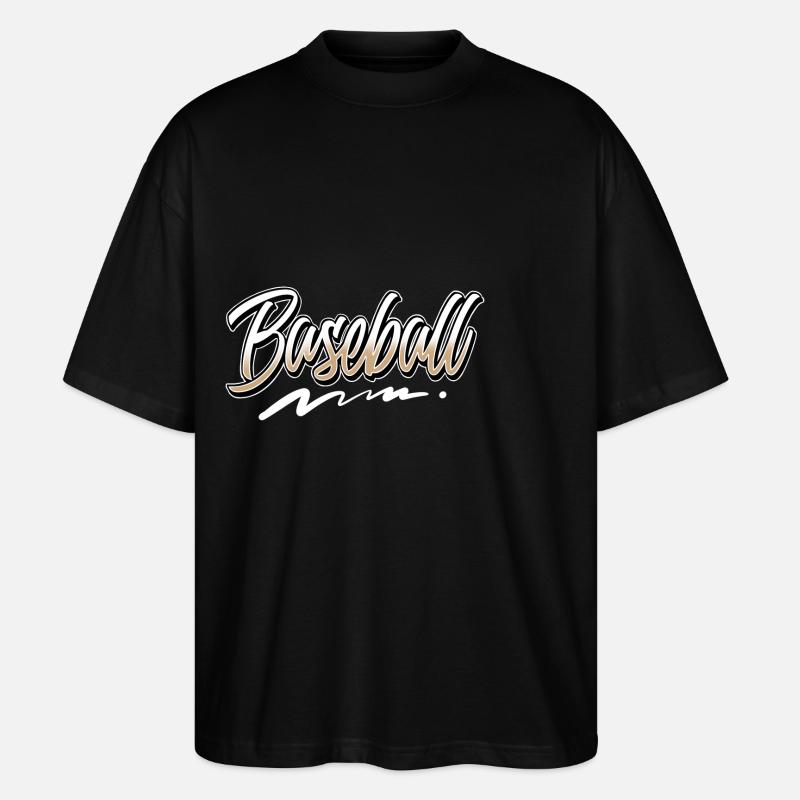Baseball - Stanley/Stella Oversized Unisex Bio T-Shirt Blaster 2.0 - Schwarz