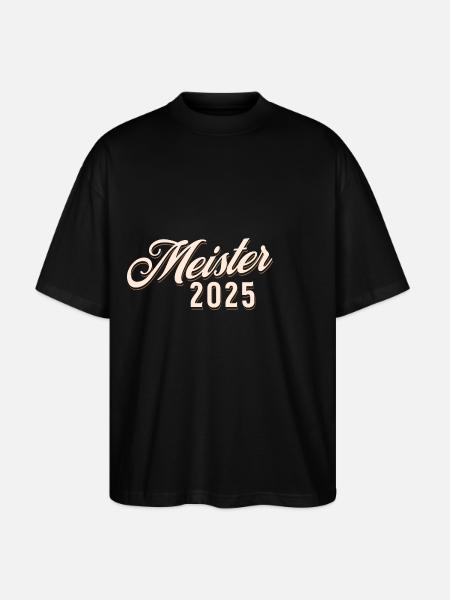 Meister 2025 - Stanley/Stella Oversized Unisex Bio T-Shirt Blaster 2.0 - Schwarz