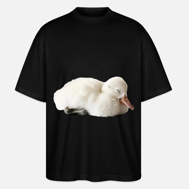 Schwan - Stanley/Stella Oversized Unisex Bio T-Shirt Blaster 2.0 - Schwarz